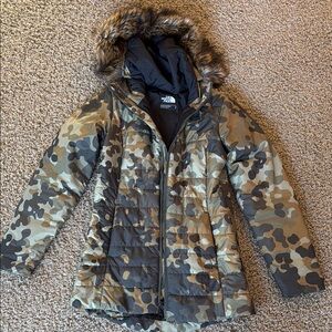 The North Face Camouflage Puffer Jacket